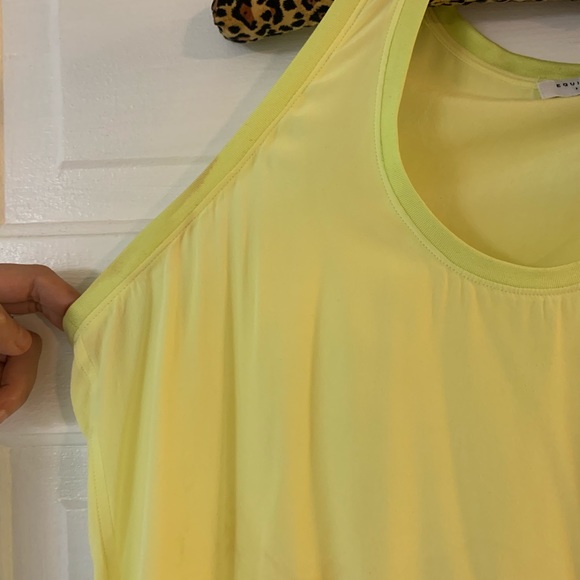 Equipment Mel neon yellow washed silk tank - Picture 7 of 8